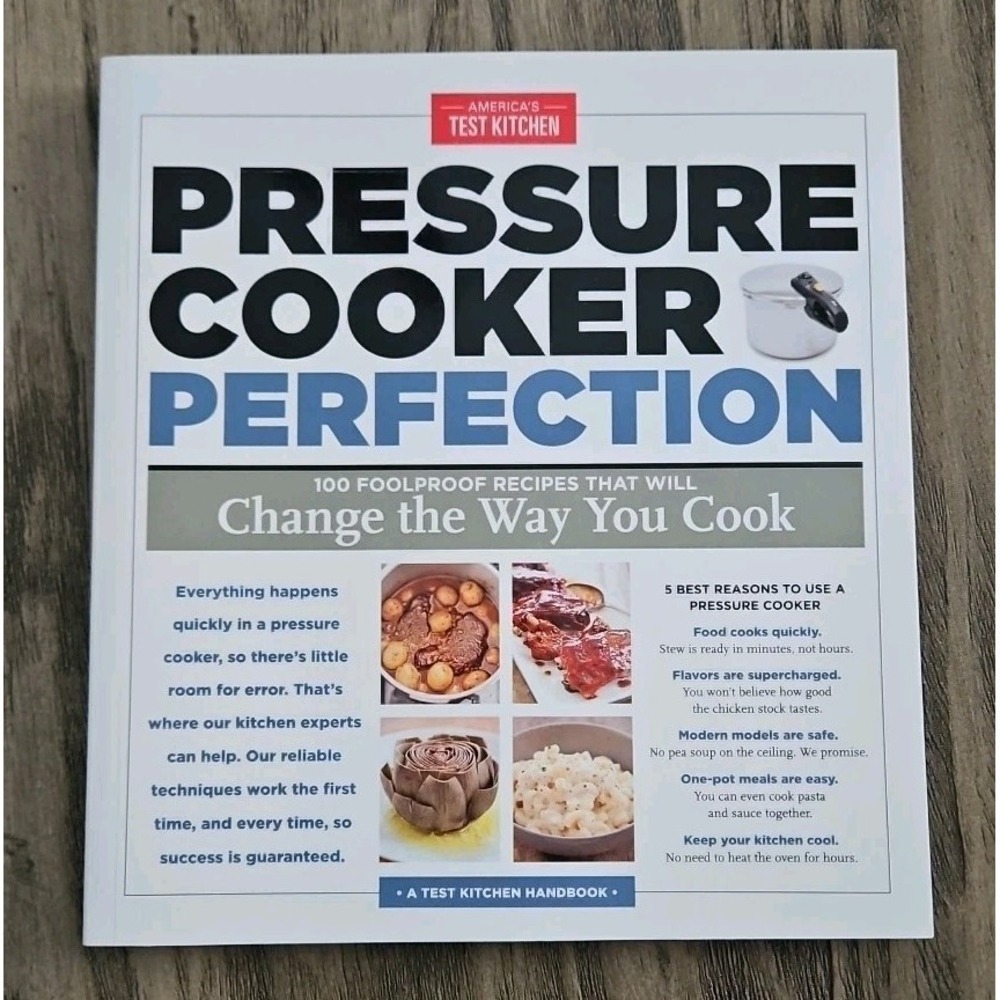 America's Test Kitchen Pressure Cooker Perfection Fagor Edition Paper Back Book